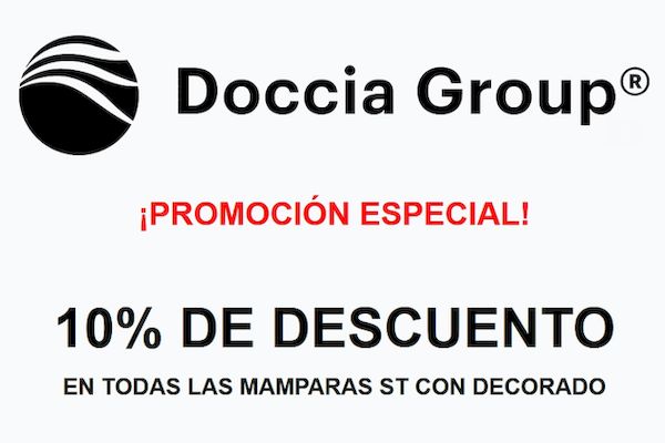 Descuento del 10% en mamparas de ducha Doccia Group